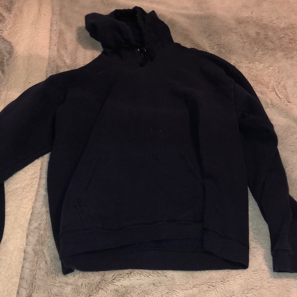 navy blue sweatshirt
